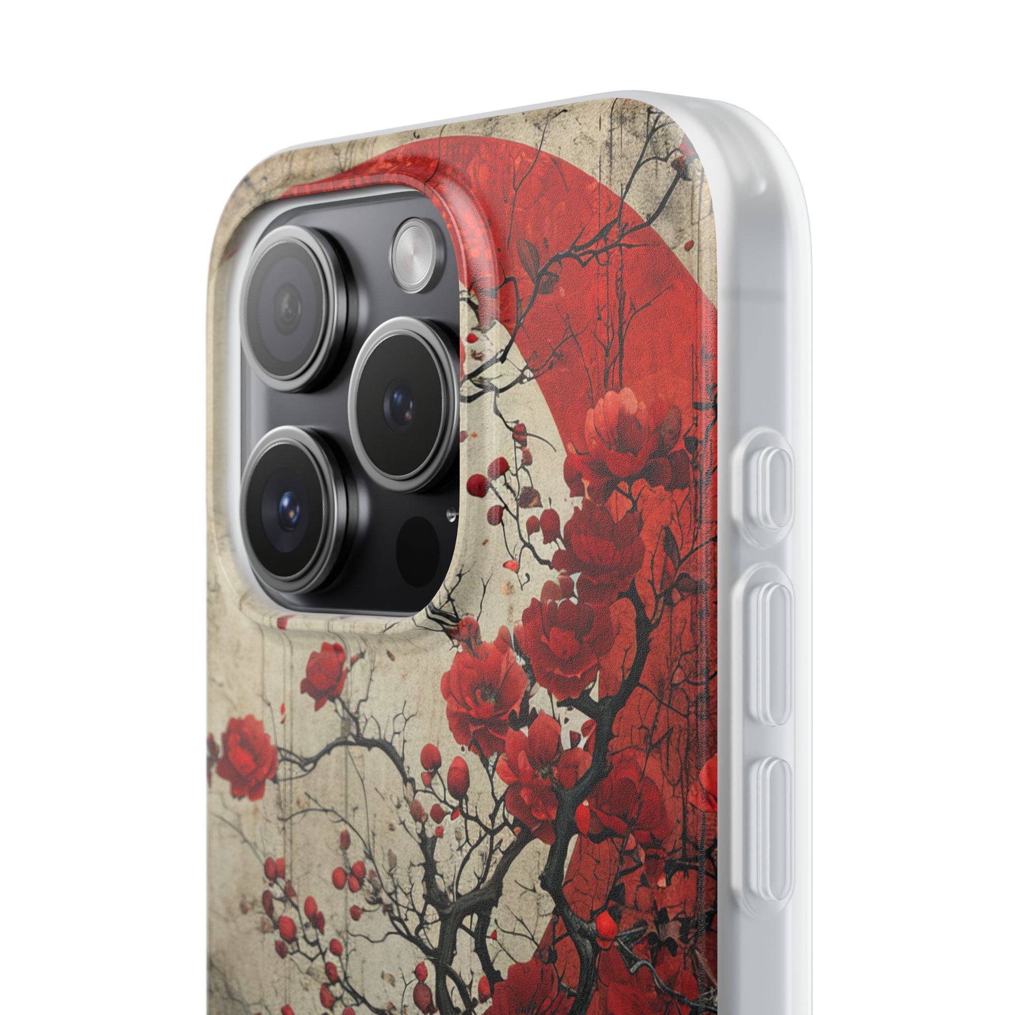 Zen Blossoms in Moonlight iPhone 15 - Flexi Phone Case