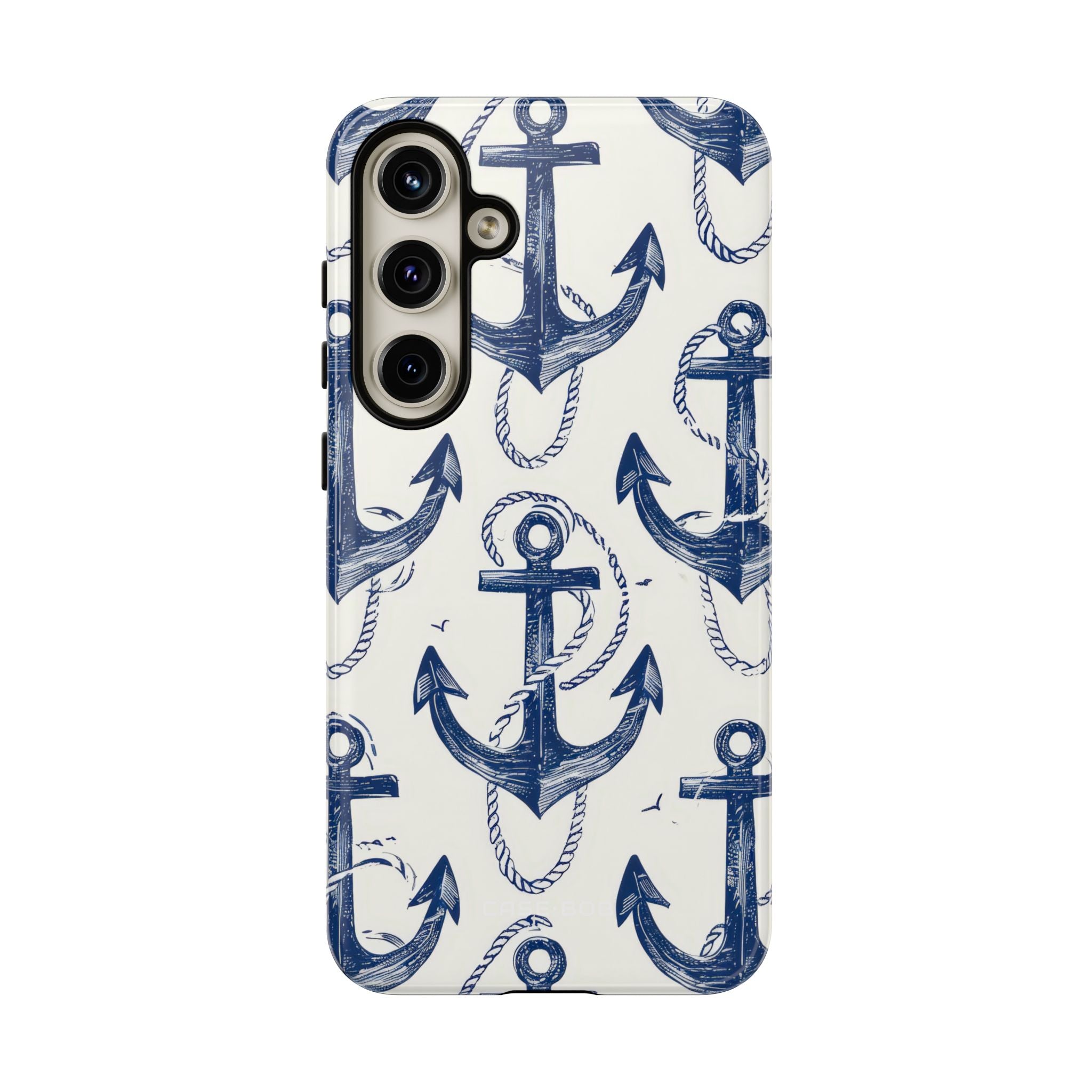 Navy Anchor Loop Samsung S24 Plus Case - Tough