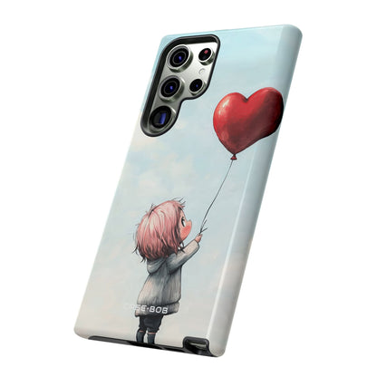 Heart Balloon Glow Samsung S23 Ultra Case - Tough