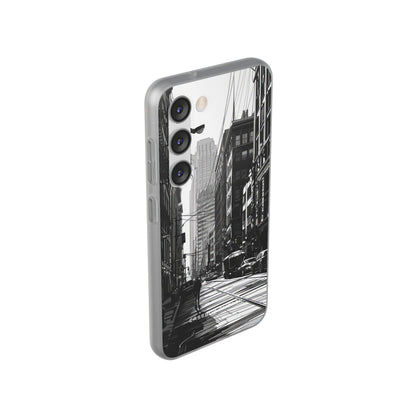 Urban Cityscape Line Perspective Samsung S23 - Flexi Phone Case