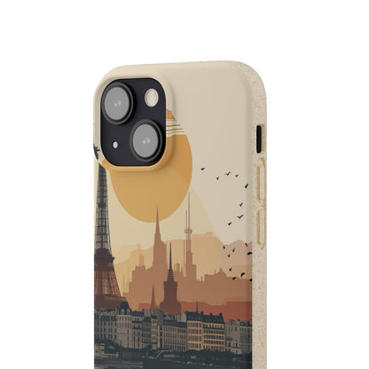 Parisian Sunset Serenity | Biodegradable Phone Case