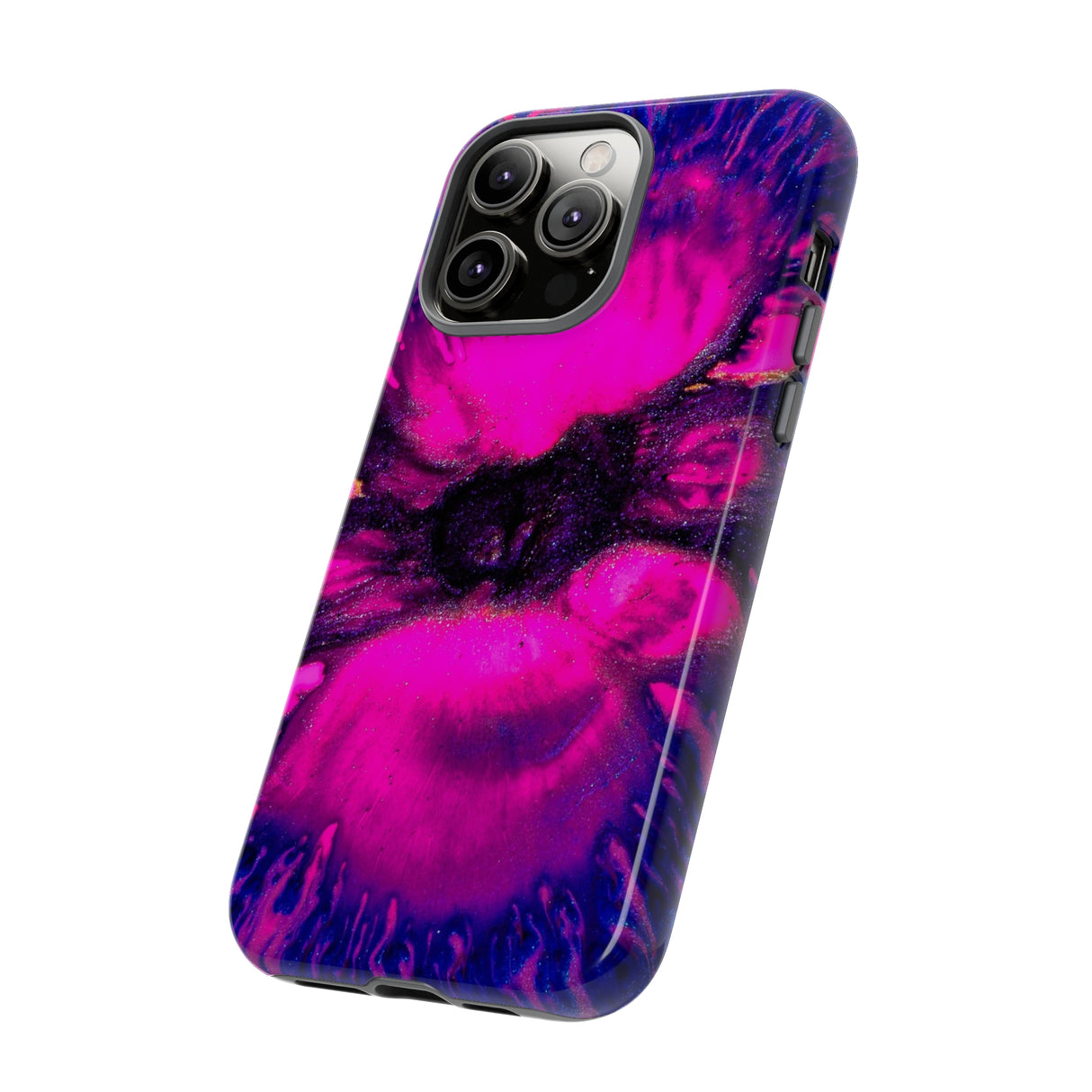 Deep Pink Ink Art iPhone Case (Protective) Phone Case