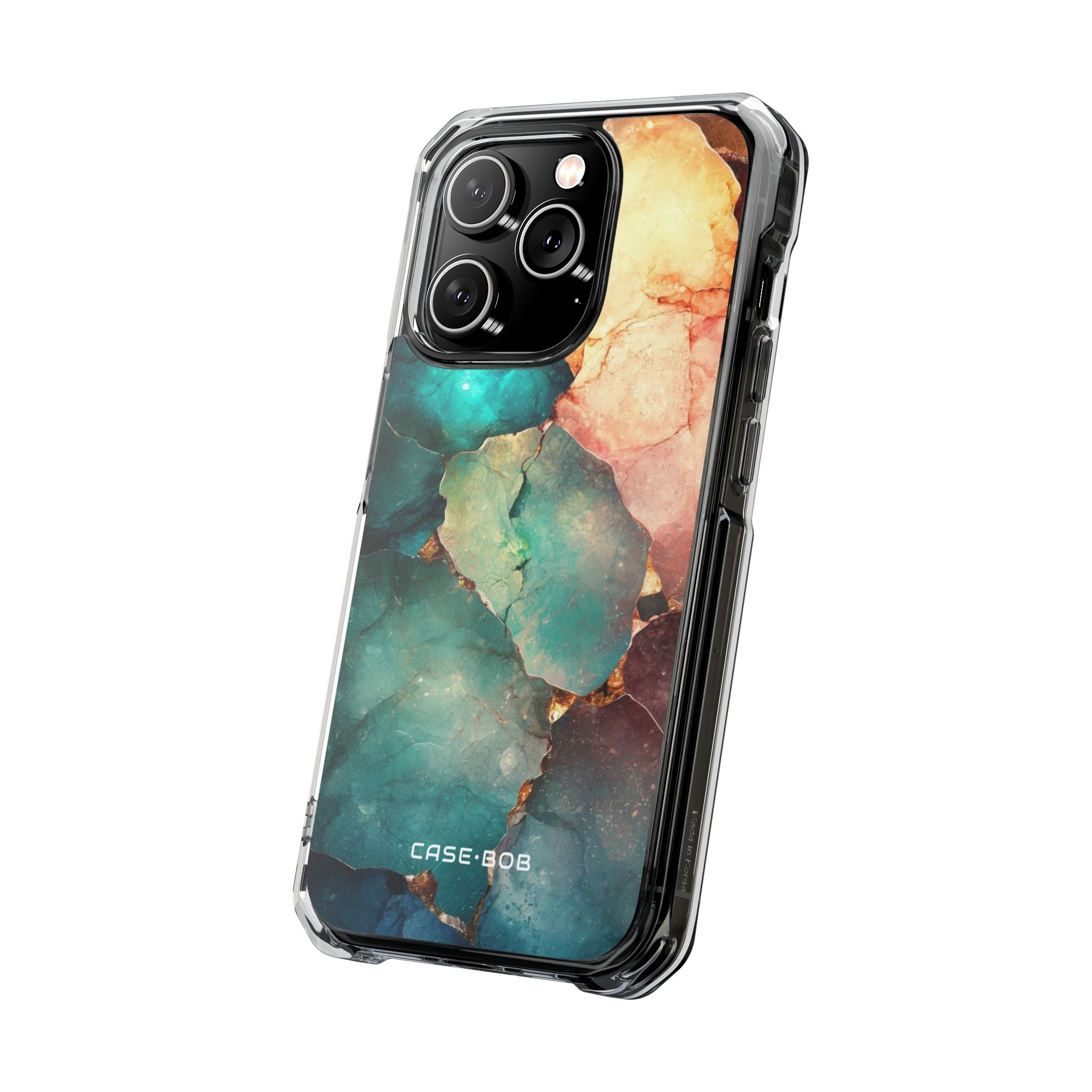 Teal Mosaic Veins iPhone 14 Pro Case - Impact