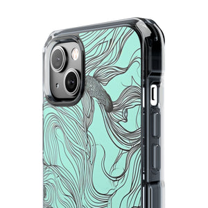 Aqua Serenity – Handyhülle für iPhone (Clear Impact – Magnetisch)