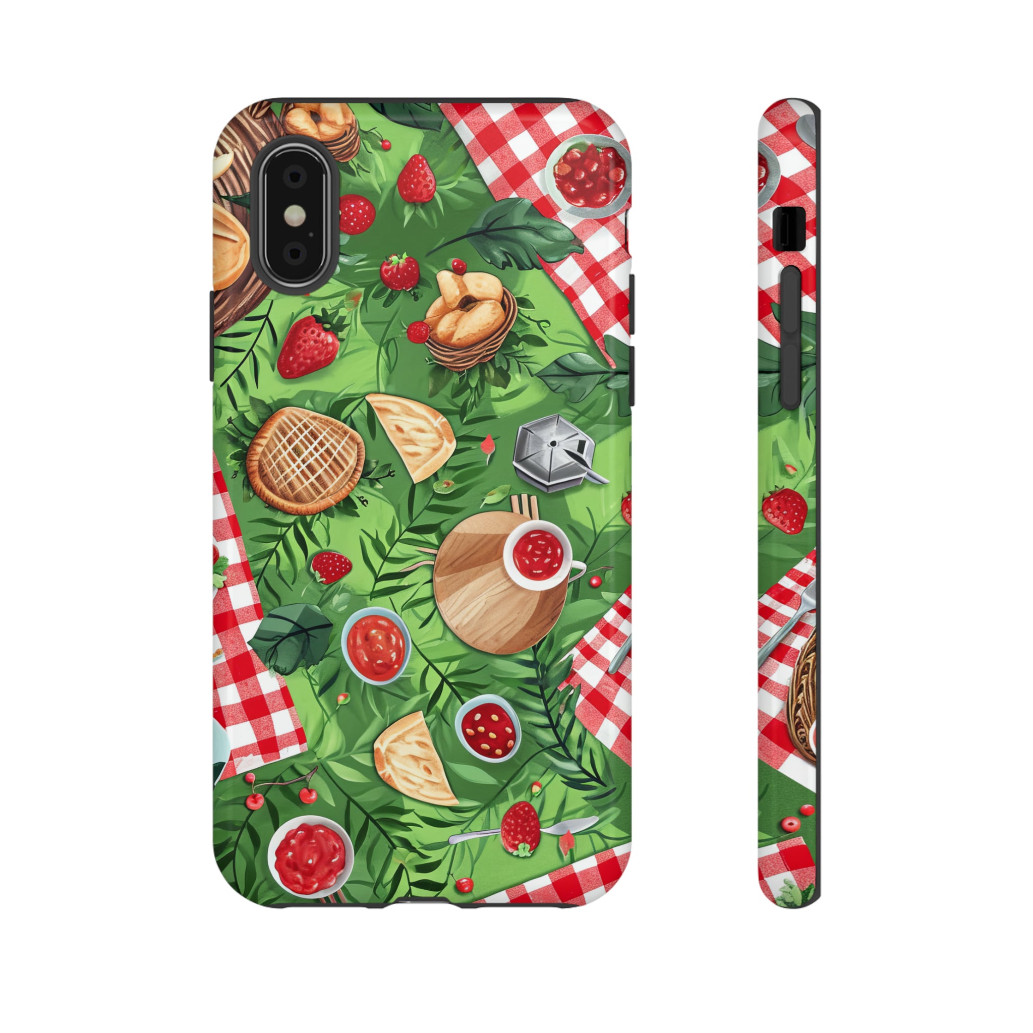 Picnic Love Checkered Bliss - Protective Phone Case