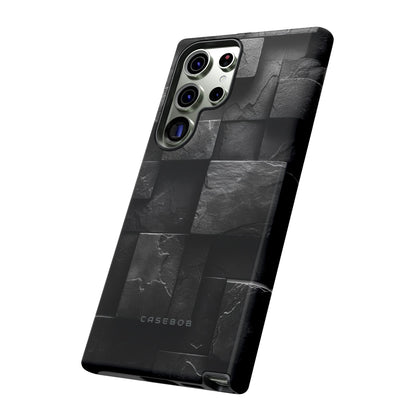 Black Geometric Elegance - Protective Phone Case