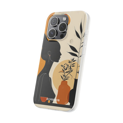 Modern Silhouette Tranquility | Flexible Phone Case for iPhone