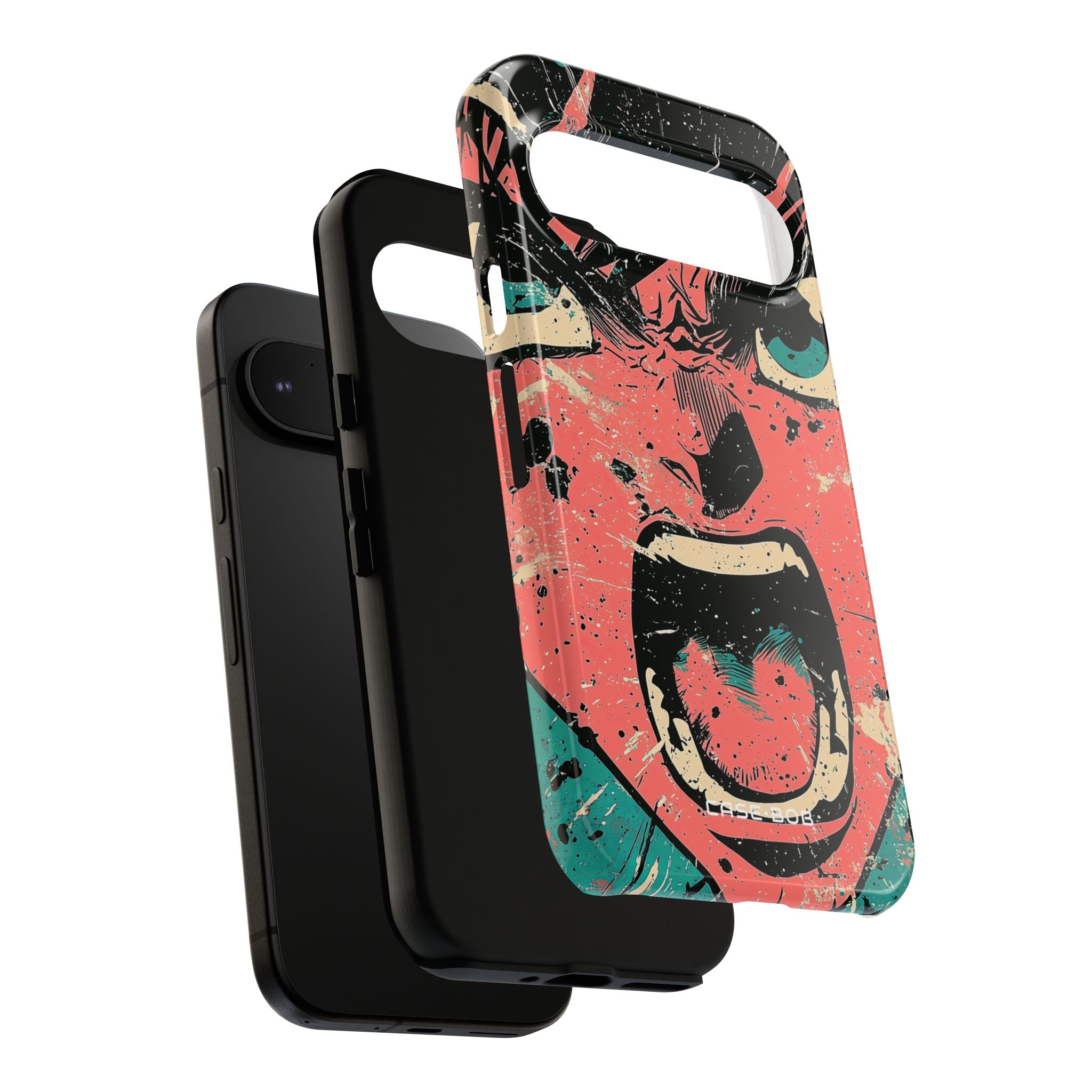 Screaming Face Pink Google Pixel 9 Case - Tough