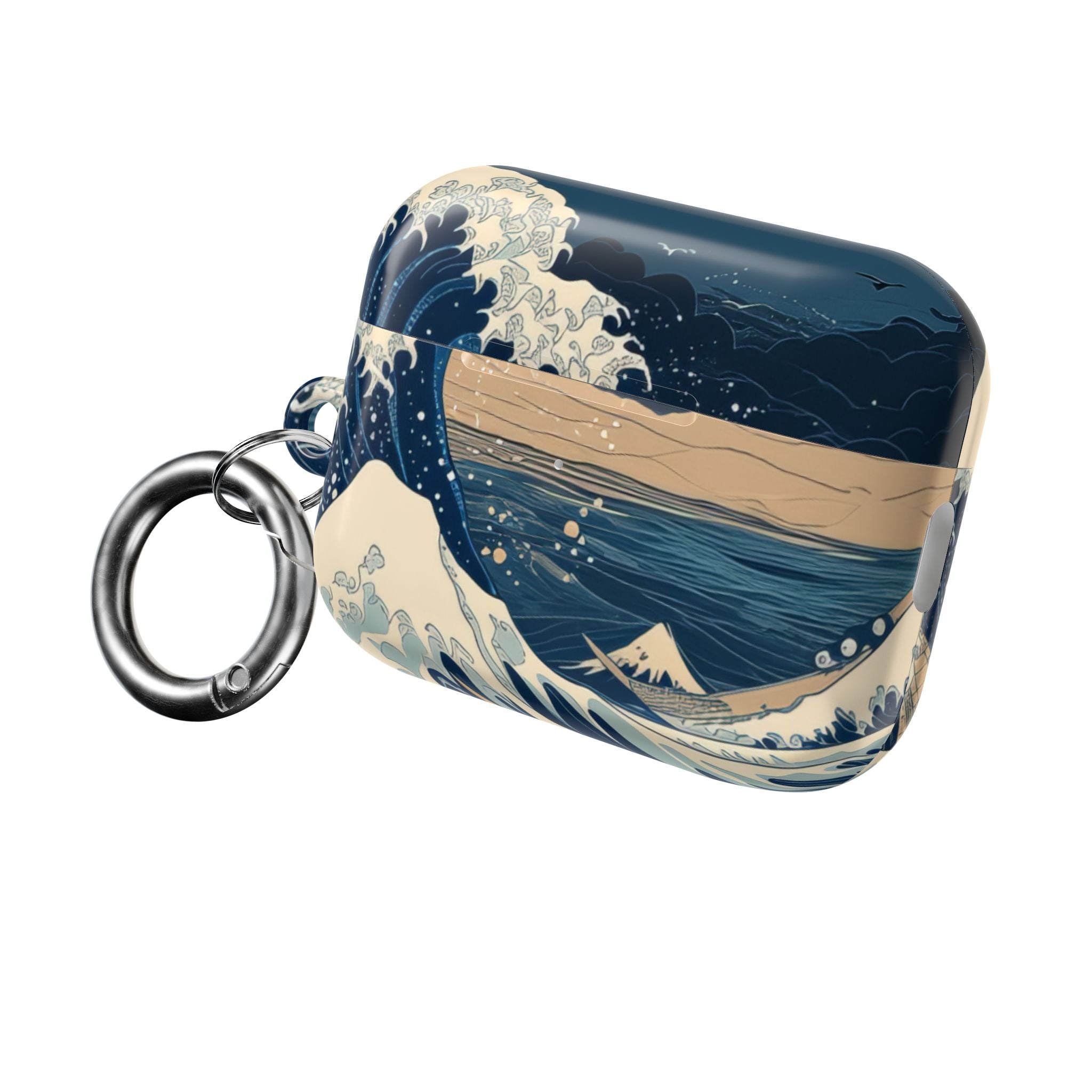 Cresting Navy Wave - AirPods Case