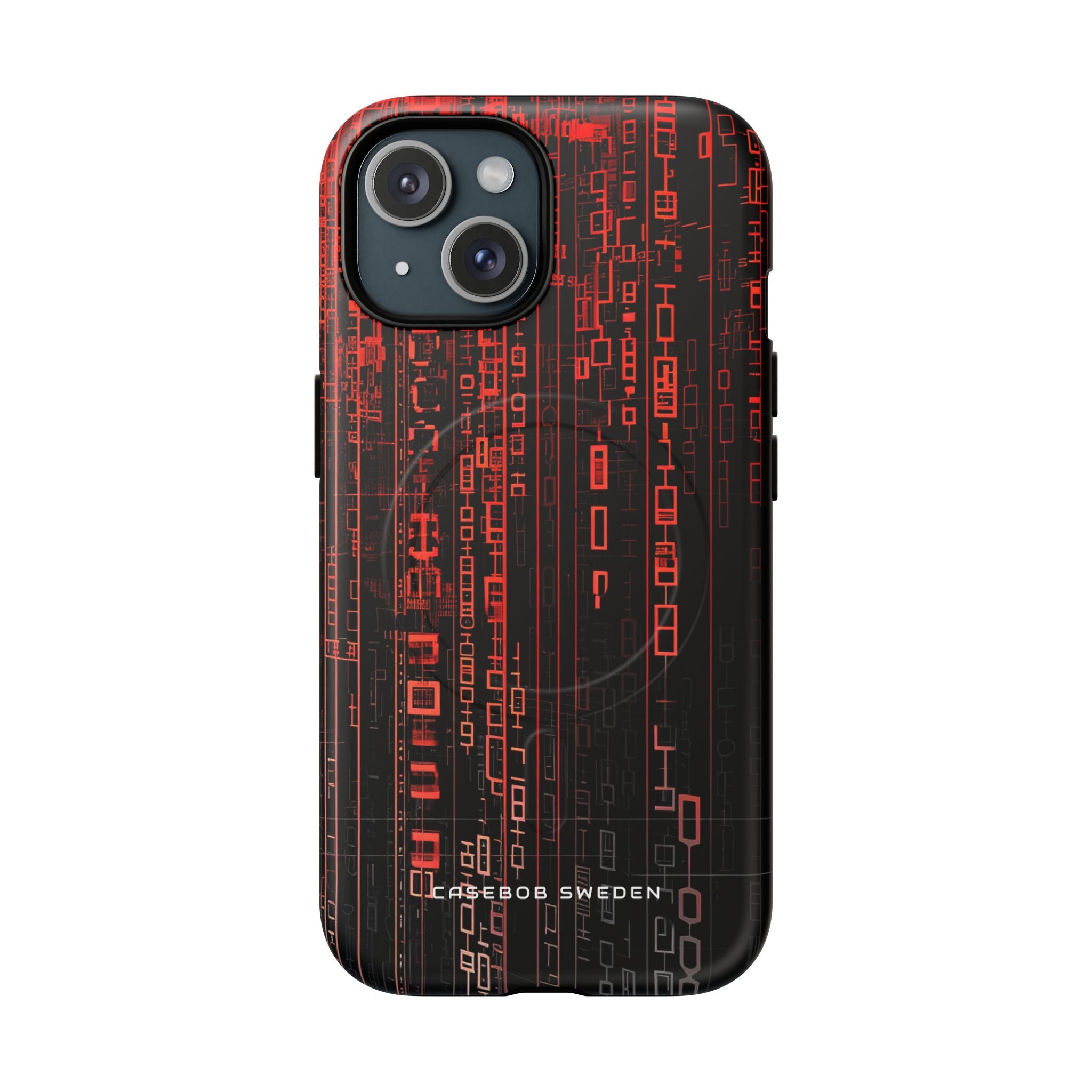 Gradient Cyberflux Network iPhone 15 | Tough+ Phone Case