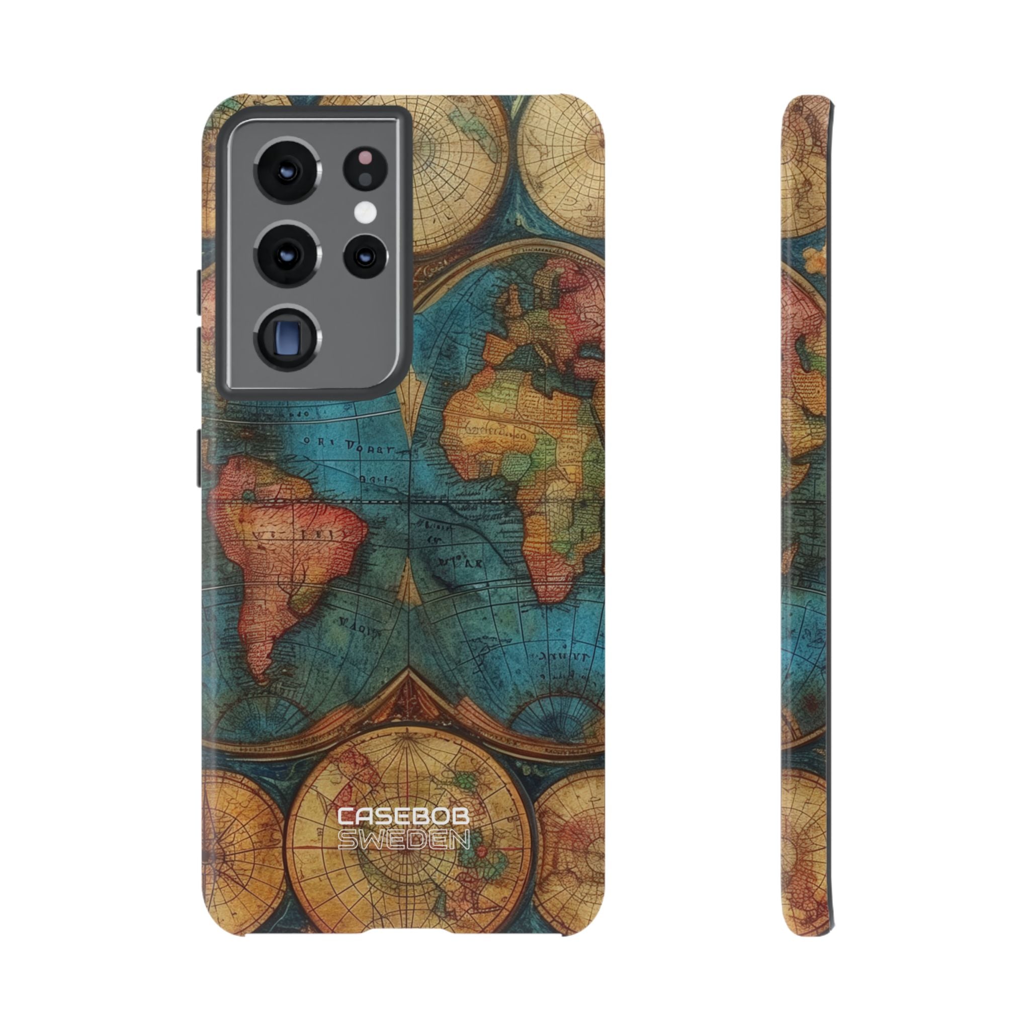 Mapa Mundial Vintage Samsung S21 - Tough