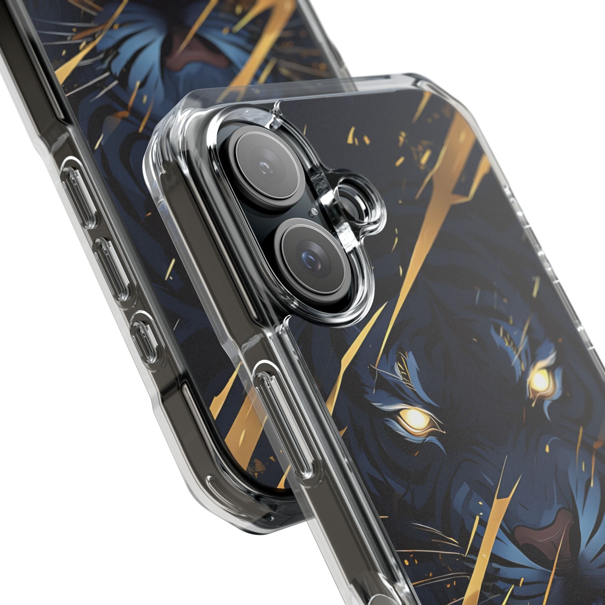 Tiger's Glowing Gaze iPhone Case - Impact