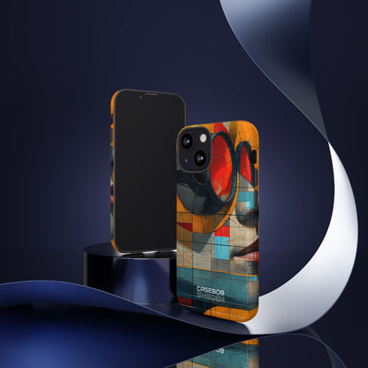 Futuristic Cubist Visions iPhone 13 - Tough