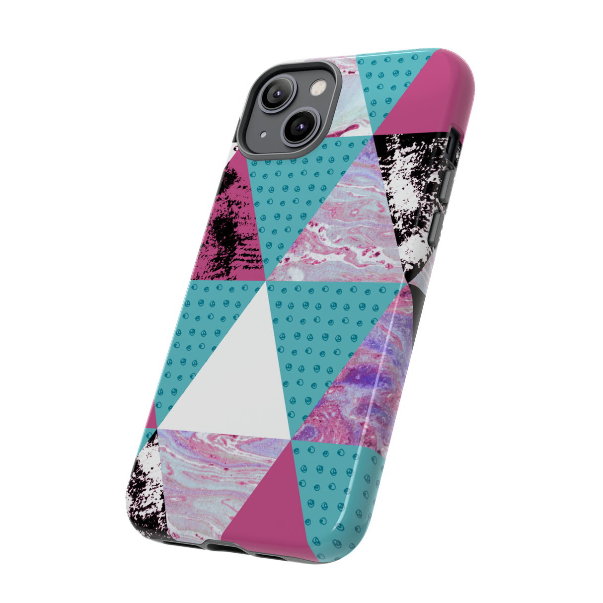 Grunge Triangles - Protective Phone Case