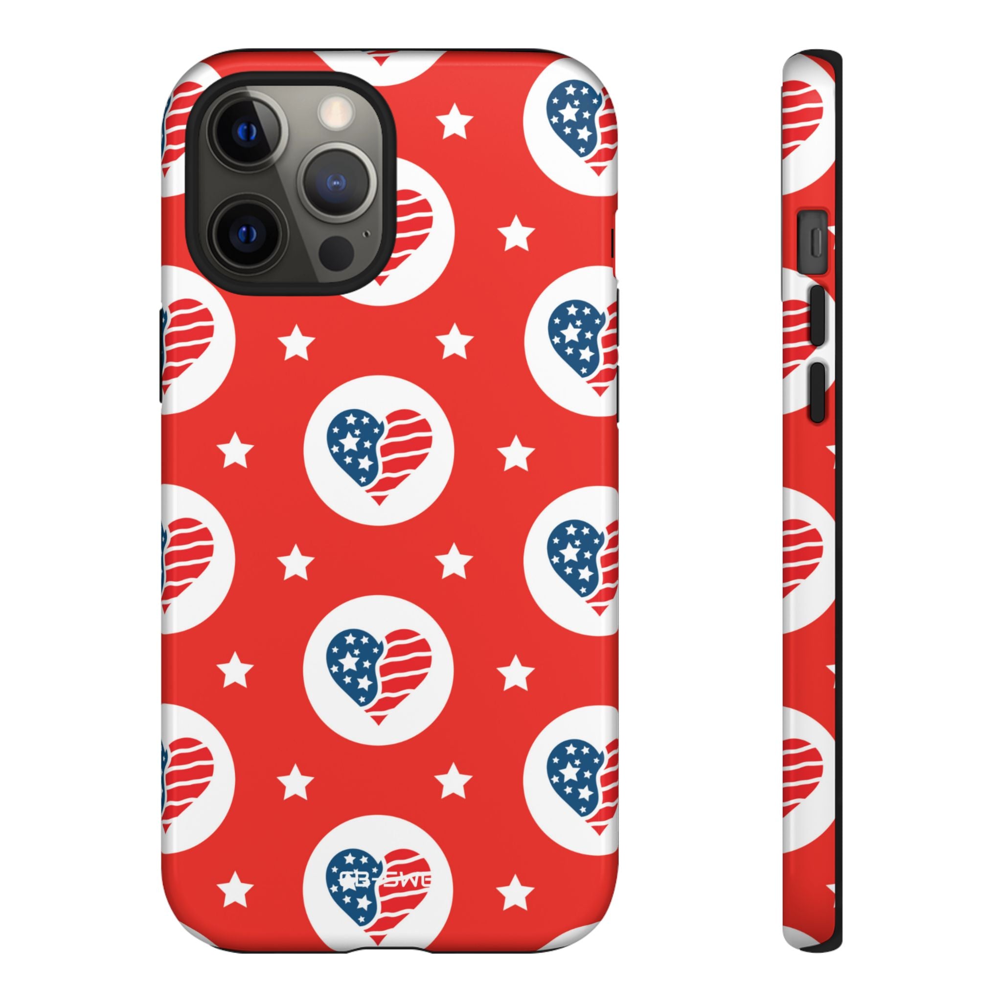 Hearts Celebrate Freedom - iPhone Case