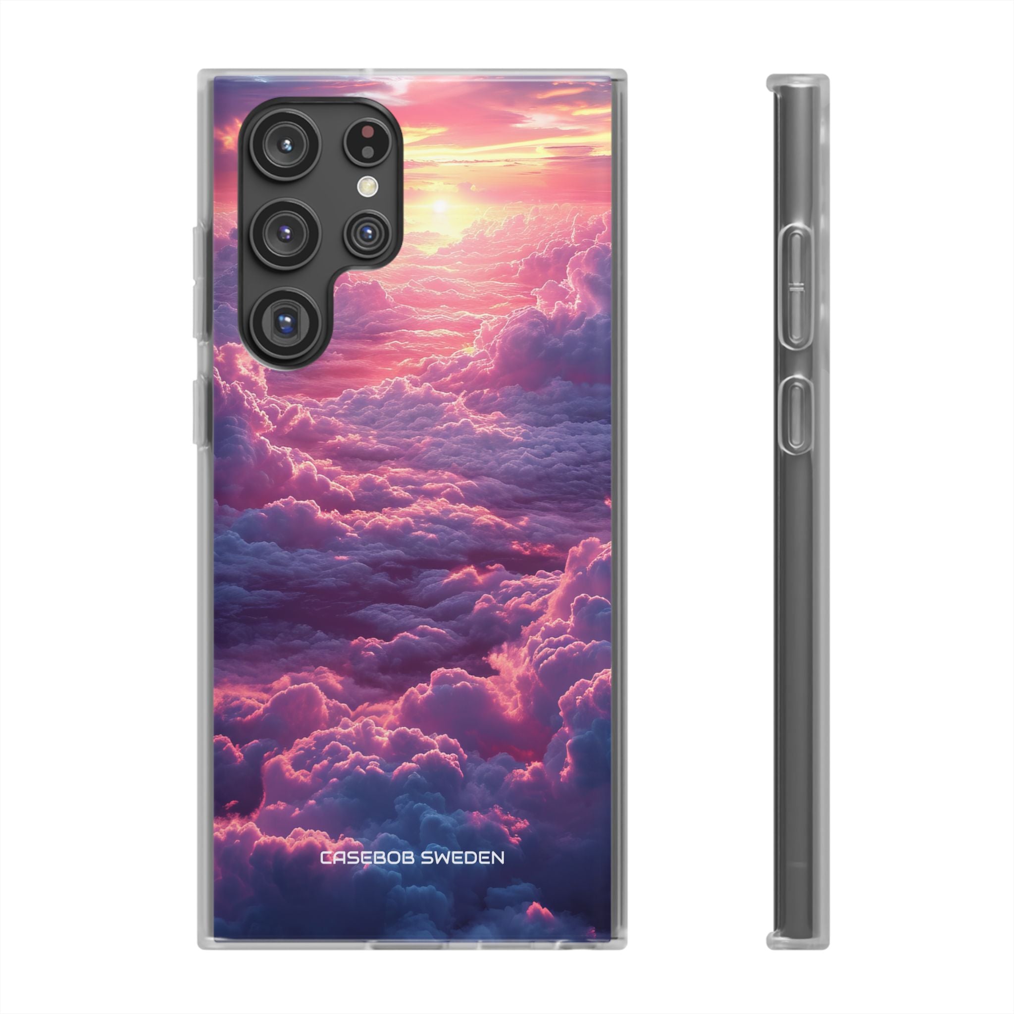 Pink Purple Clouds - Flexi Samsung S22 Phone Case