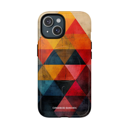 Geometric Energy - Tough + MagSafe® iPhone 15 Phone Case