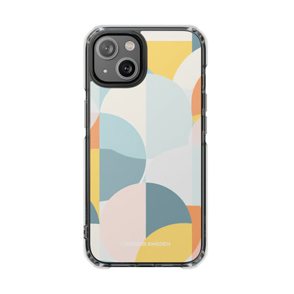 Abstract Geometric Calm - Clear Impact iPhone 14 Phone Case