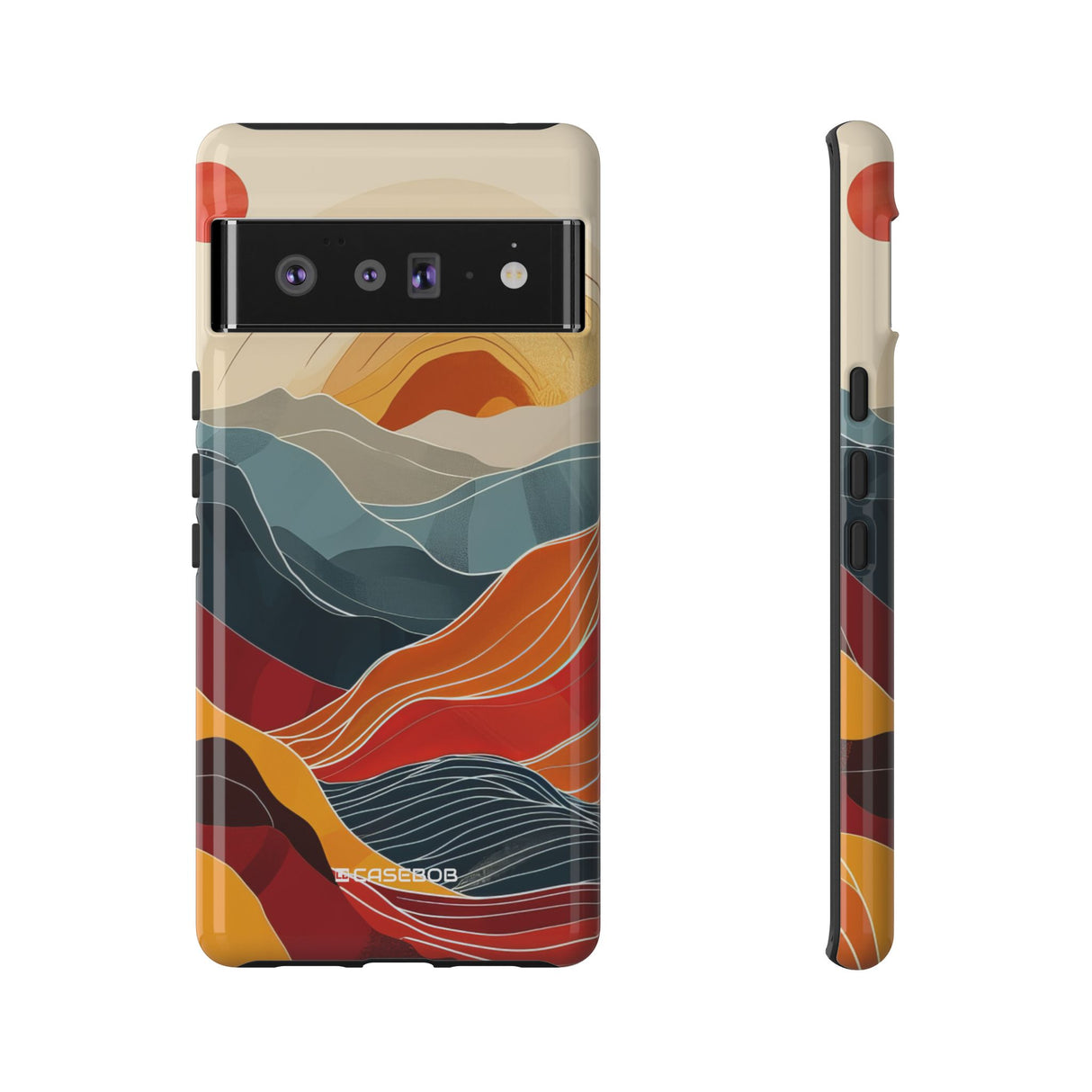 Sunset Waves | Protective Phone Case for Google Pixel