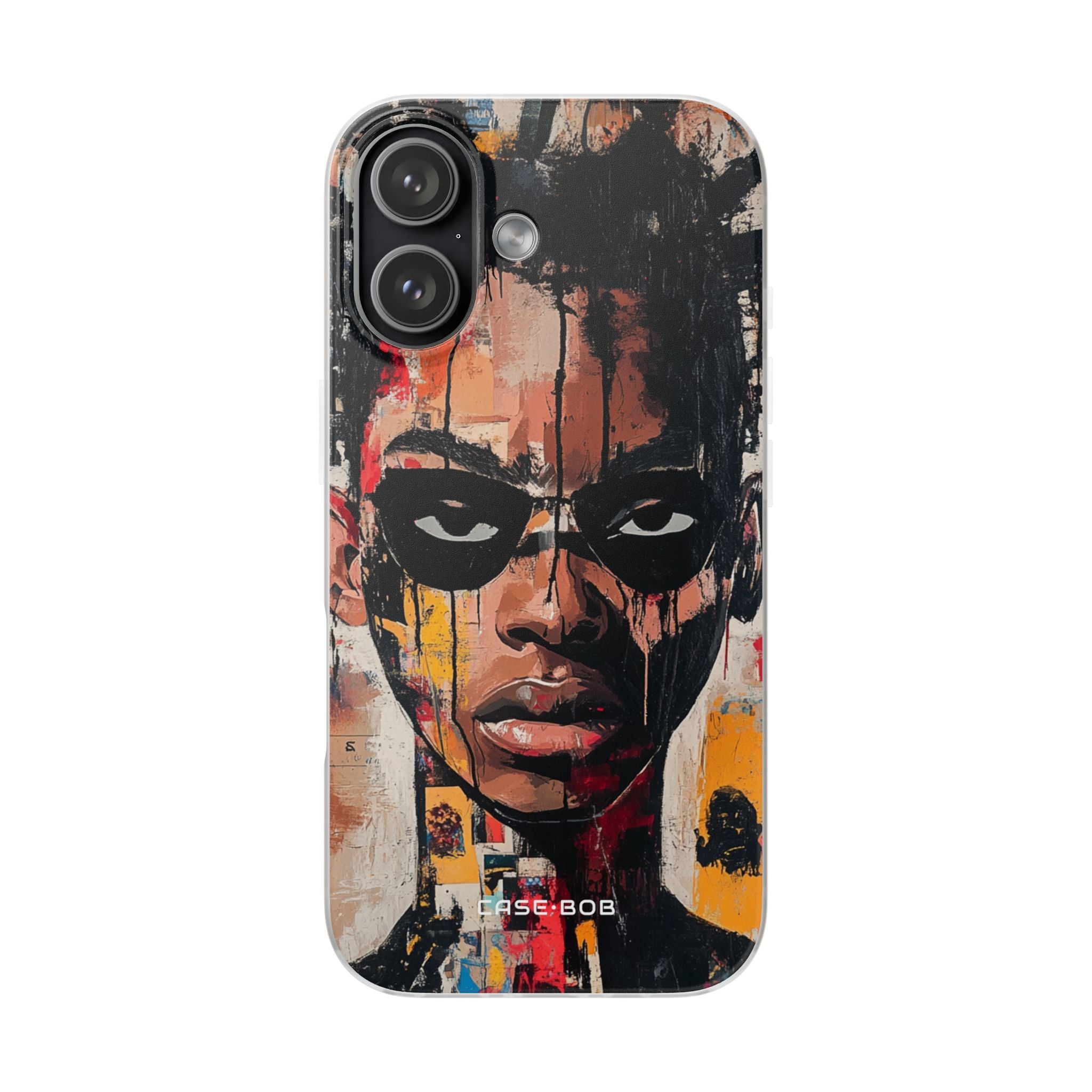 Masked Portrait Drips iPhone 17 Case - Soft