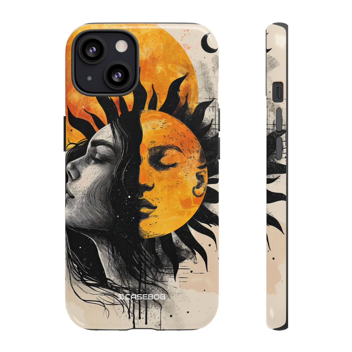 Sunlit Duality | Protective Phone Case for iPhone