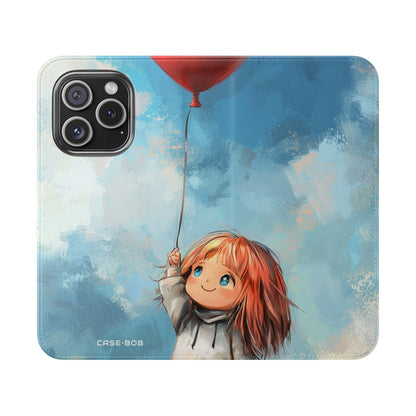 Heart Balloon Glow - iPhone 15 Pro Case - Wallet