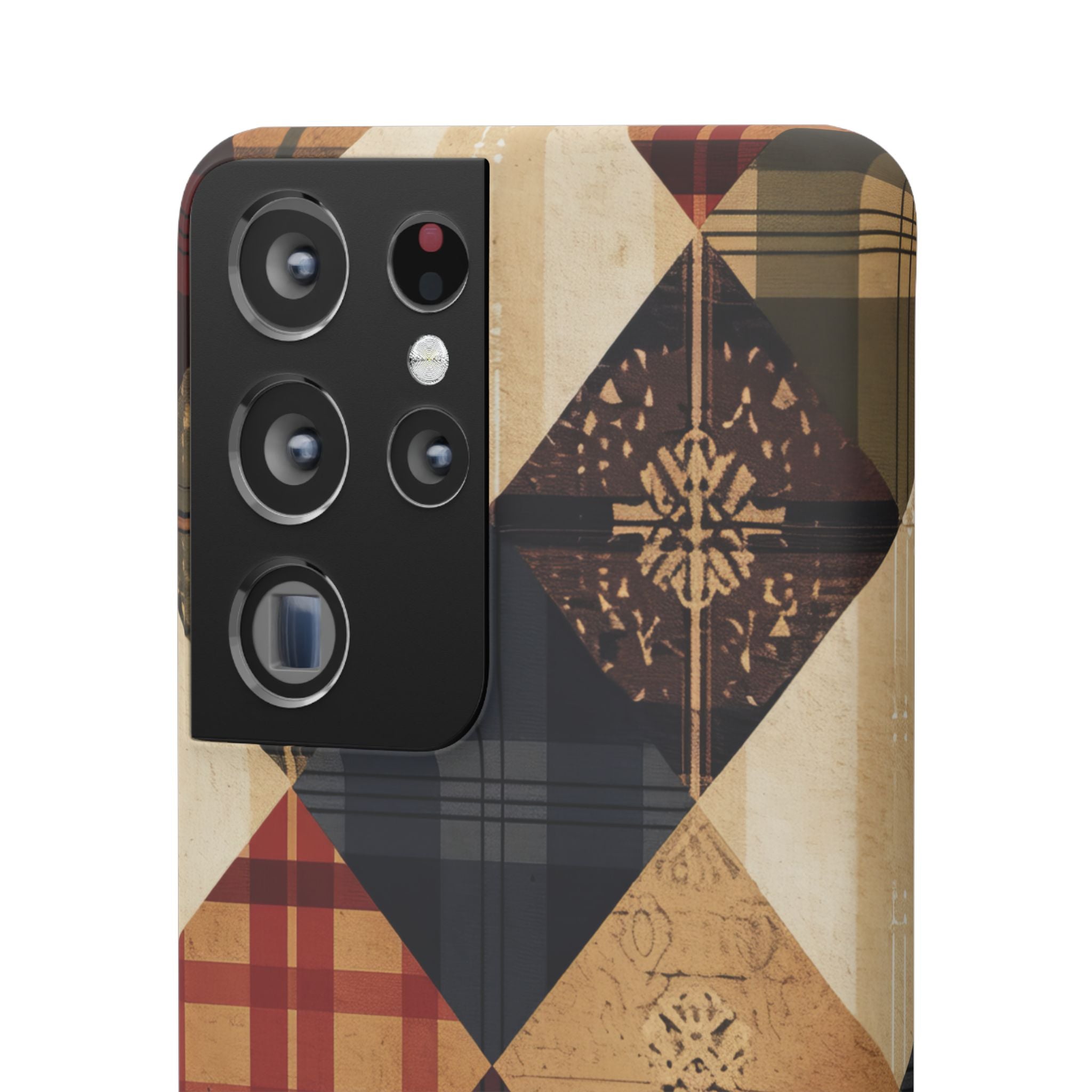 Rustic Geometric Patchwork Harmony Samsung S21 - Slim Phone Case