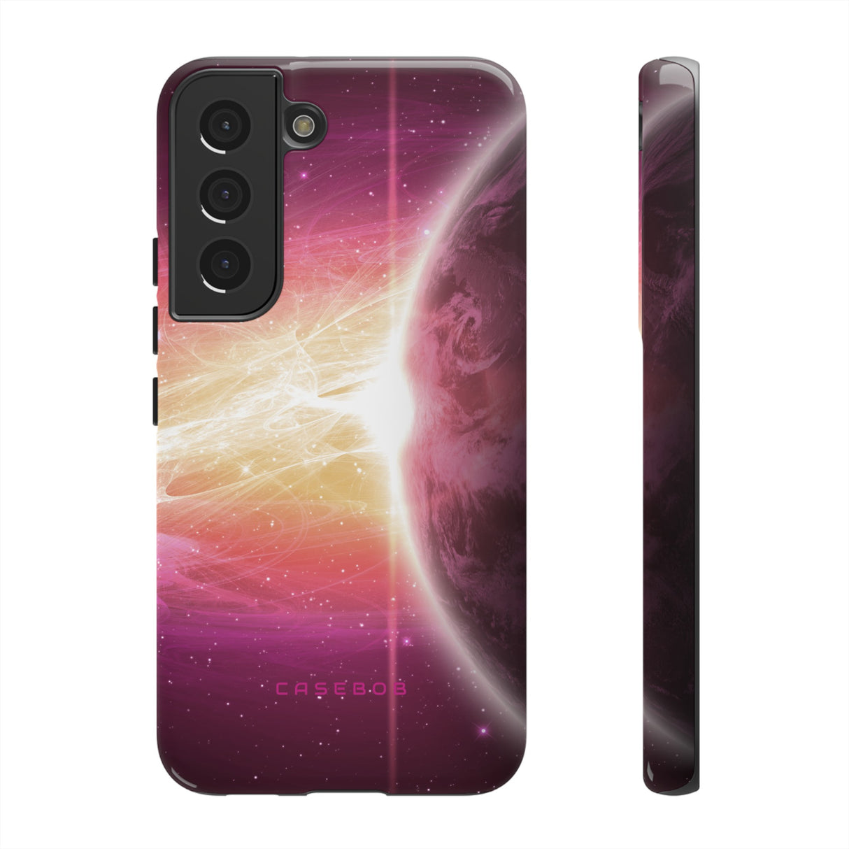 Purple Planets in Space - Protective Phone Case