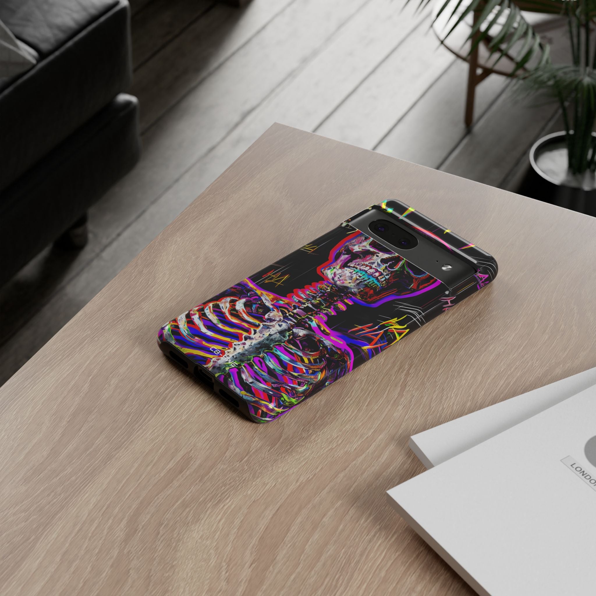 Neon Skeleton Chaos - Google Pixel Case