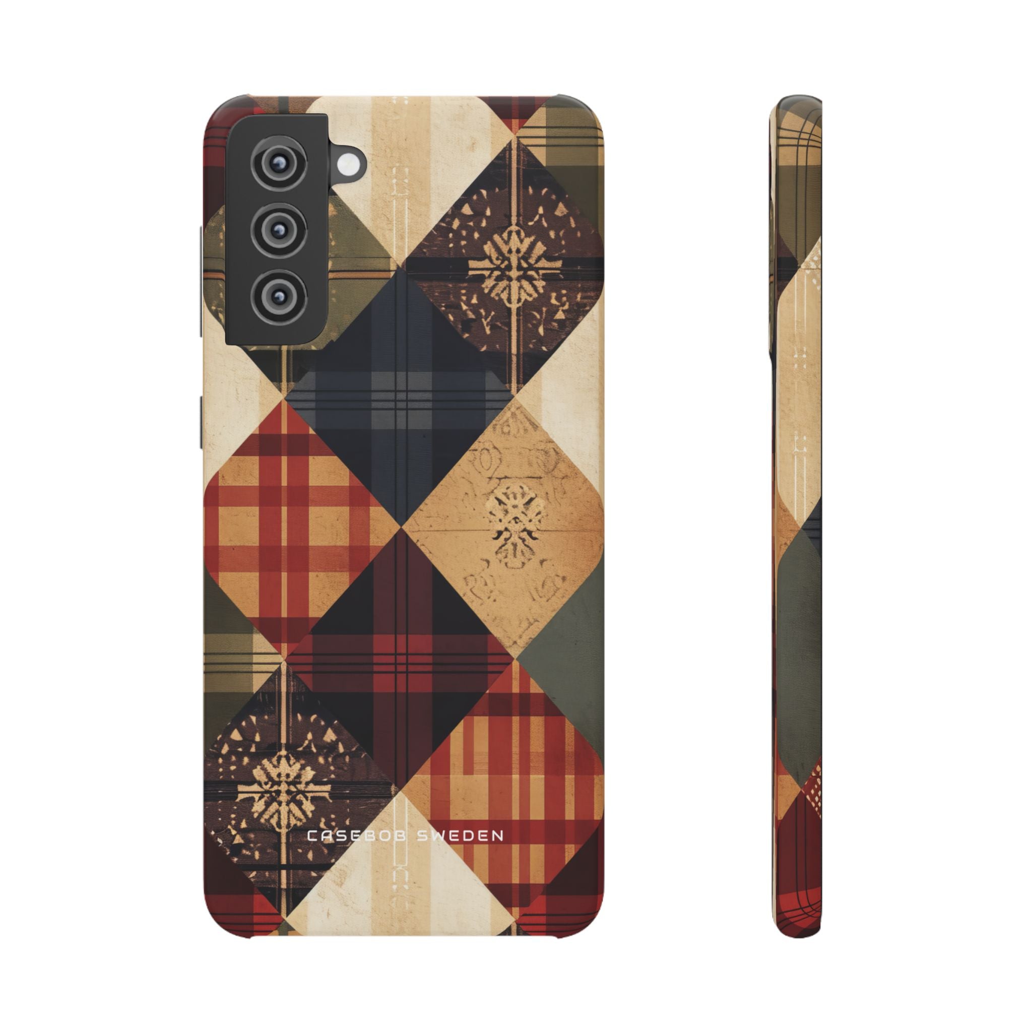 Rustic Geometric Patchwork Harmony Samsung S21 - Slim Phone Case