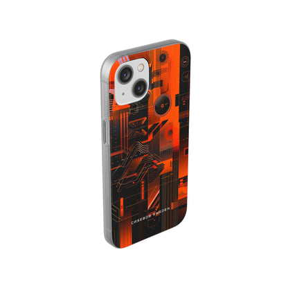 Gradient Circuitburst iPhone 14 - Flexi Phone Case