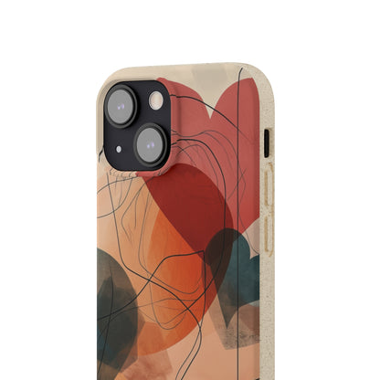 Abstract Heart Harmony | Biodegradable Phone Case