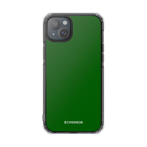 Dark Green | Phone Case for iPhone (Clear Impact Case - Magnetic)