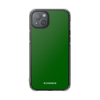 Dark Green - Clear Impact Case for iPhone