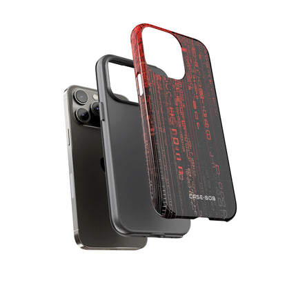 Crimson Glyphs iPhone 14 Pro Max Case - Tough