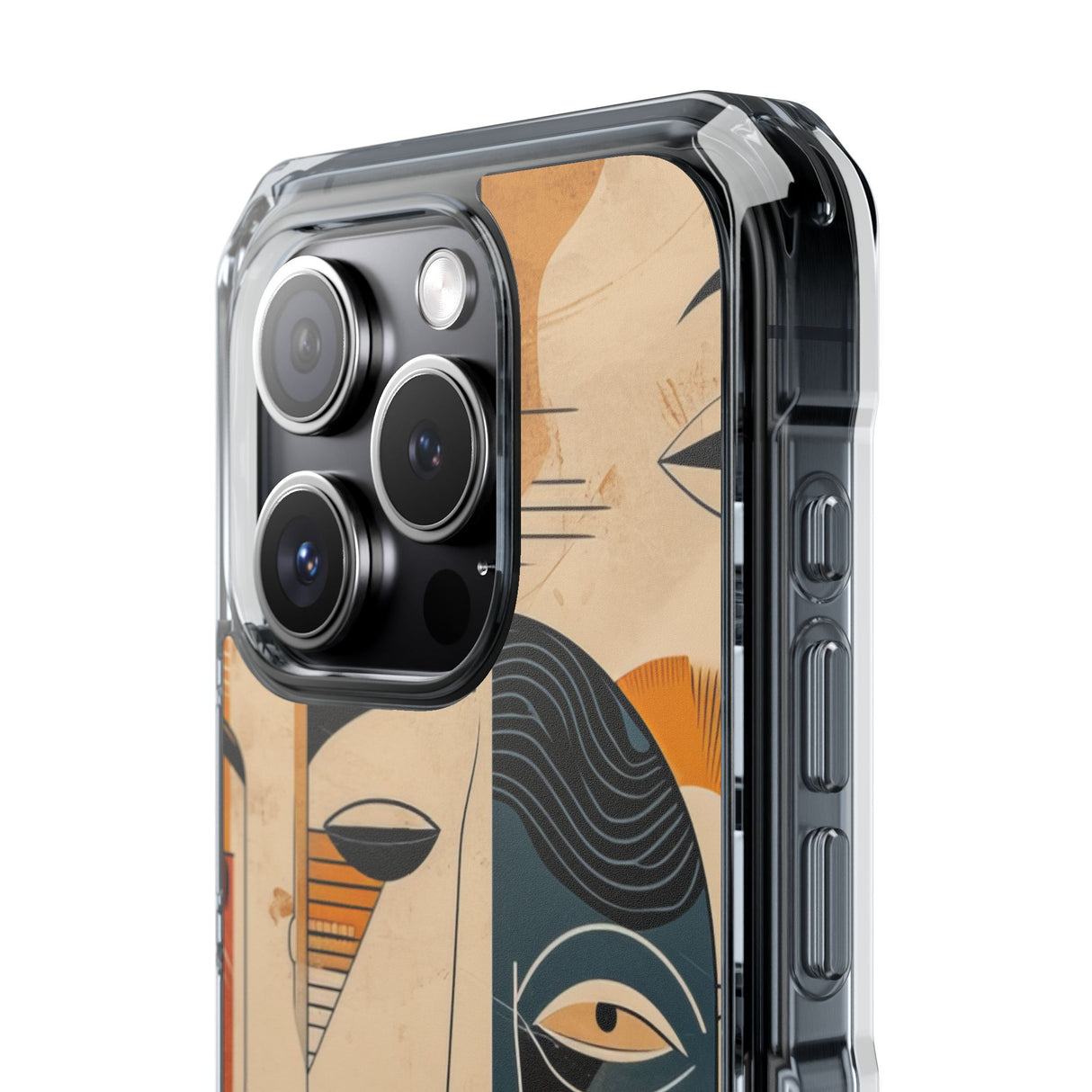 Cubist Introspection - Phone Case for iPhone (Clear Impact - Magnetic)