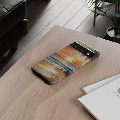 Sunset Kisses Ocean - Google Pixel Case