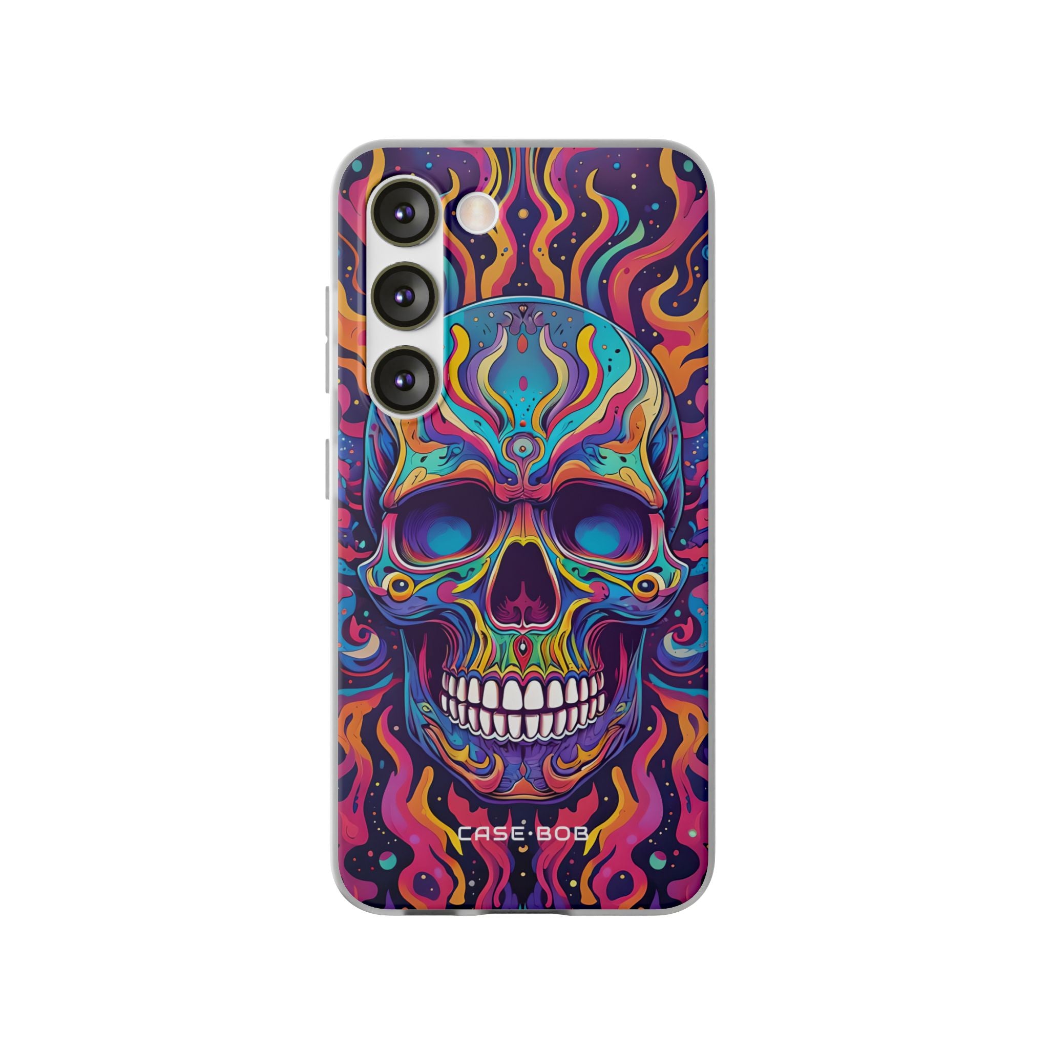 Flaming Skull Samsung S23 Case - Soft