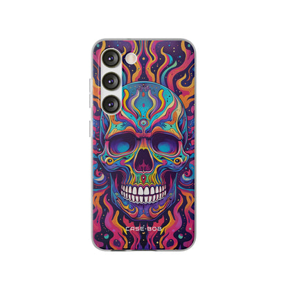 Flaming Skull Samsung S23 Case - Soft