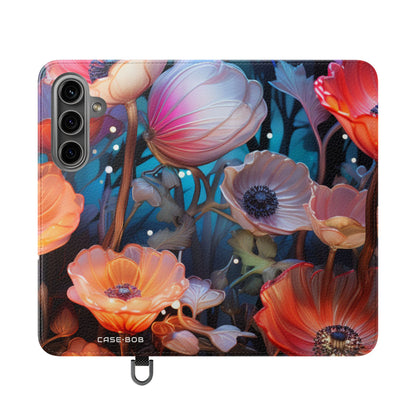 Glowing Petals - Samsung S24 Case - Wallet