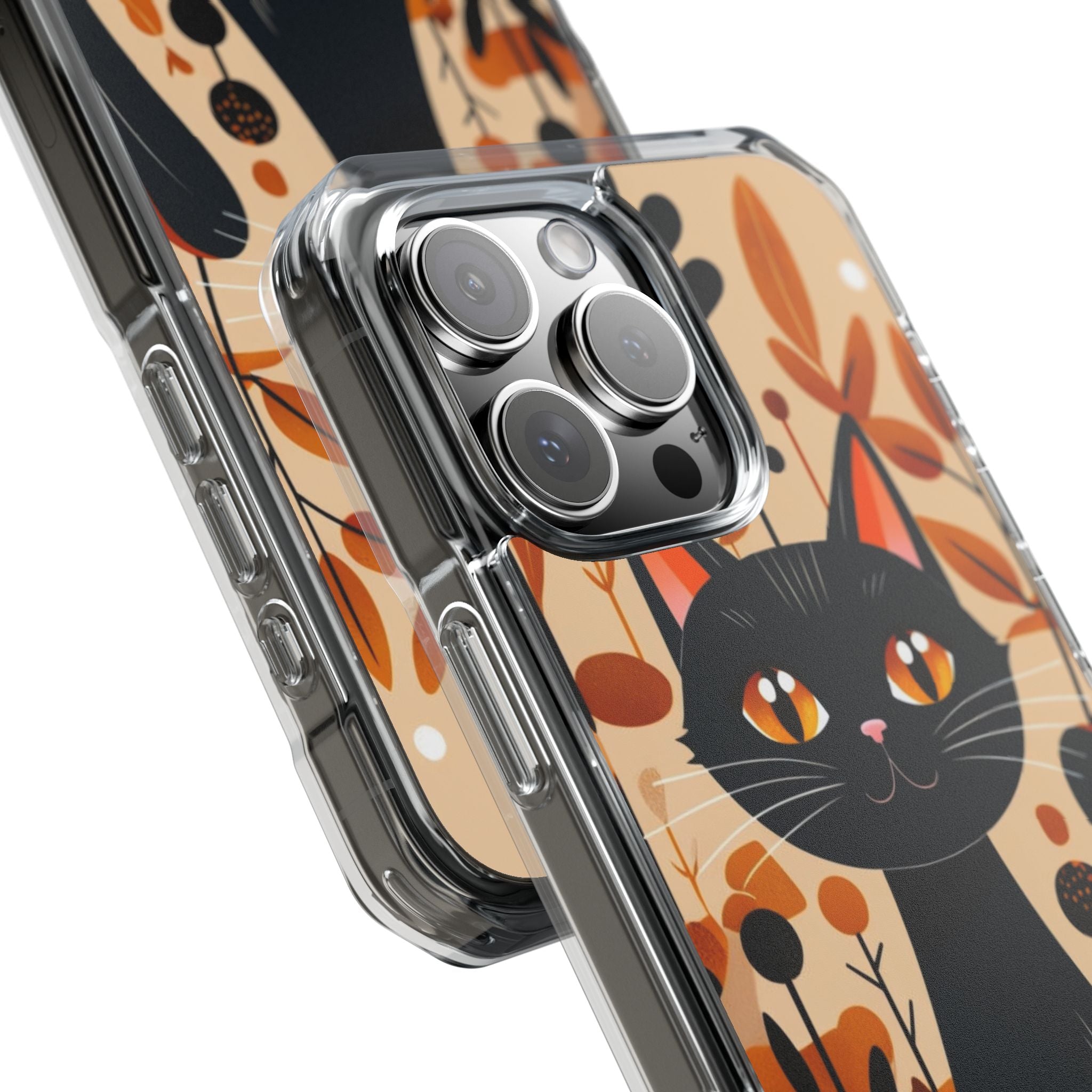 Black Cat Glow iPhone 16 Pro Max Case - Impact