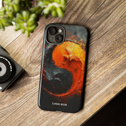 Molten Yin-Yang iPhone 15 Plus Case - Tough