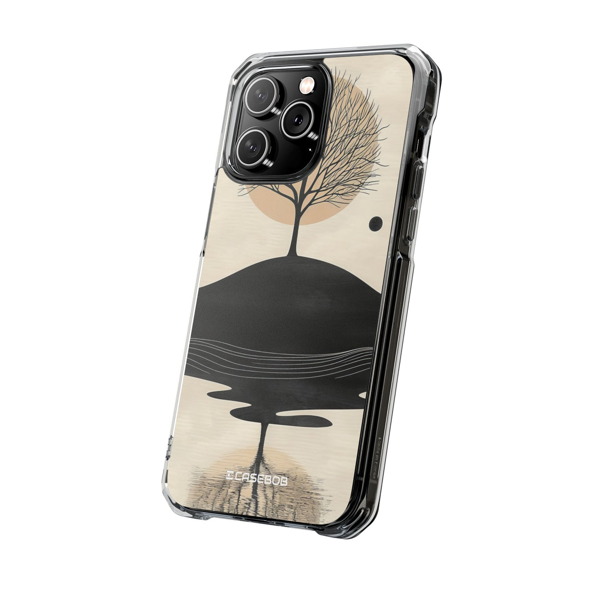 Serene Reflections - Phone Case for iPhone (Clear Impact - Magnetic)