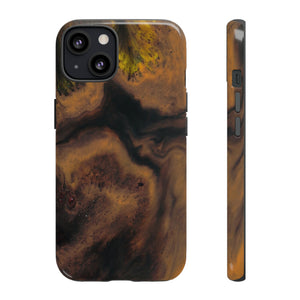 Brown Earth Ink Art - Protective Phone Case