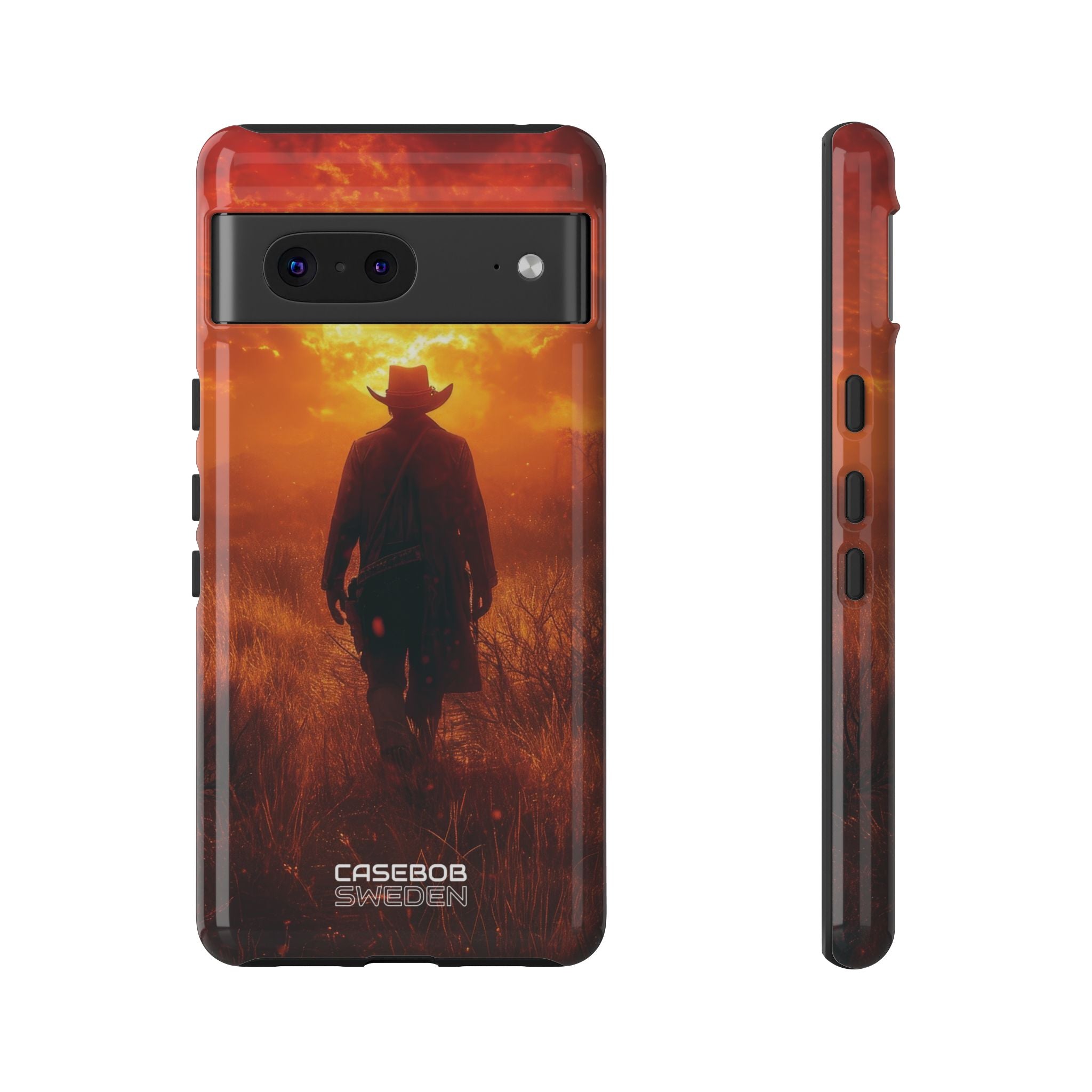 Fiery Sunset Cowboy Google Pixel 7 - Tough