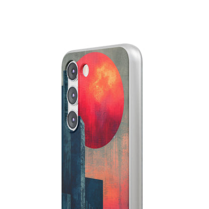 Abstract Geometric Skyline - Flexi Samsung S23 Phone Case