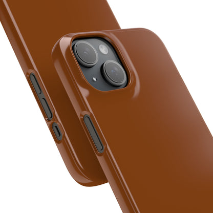 Saddle Brown iPhone 15 - Slim Phone Case