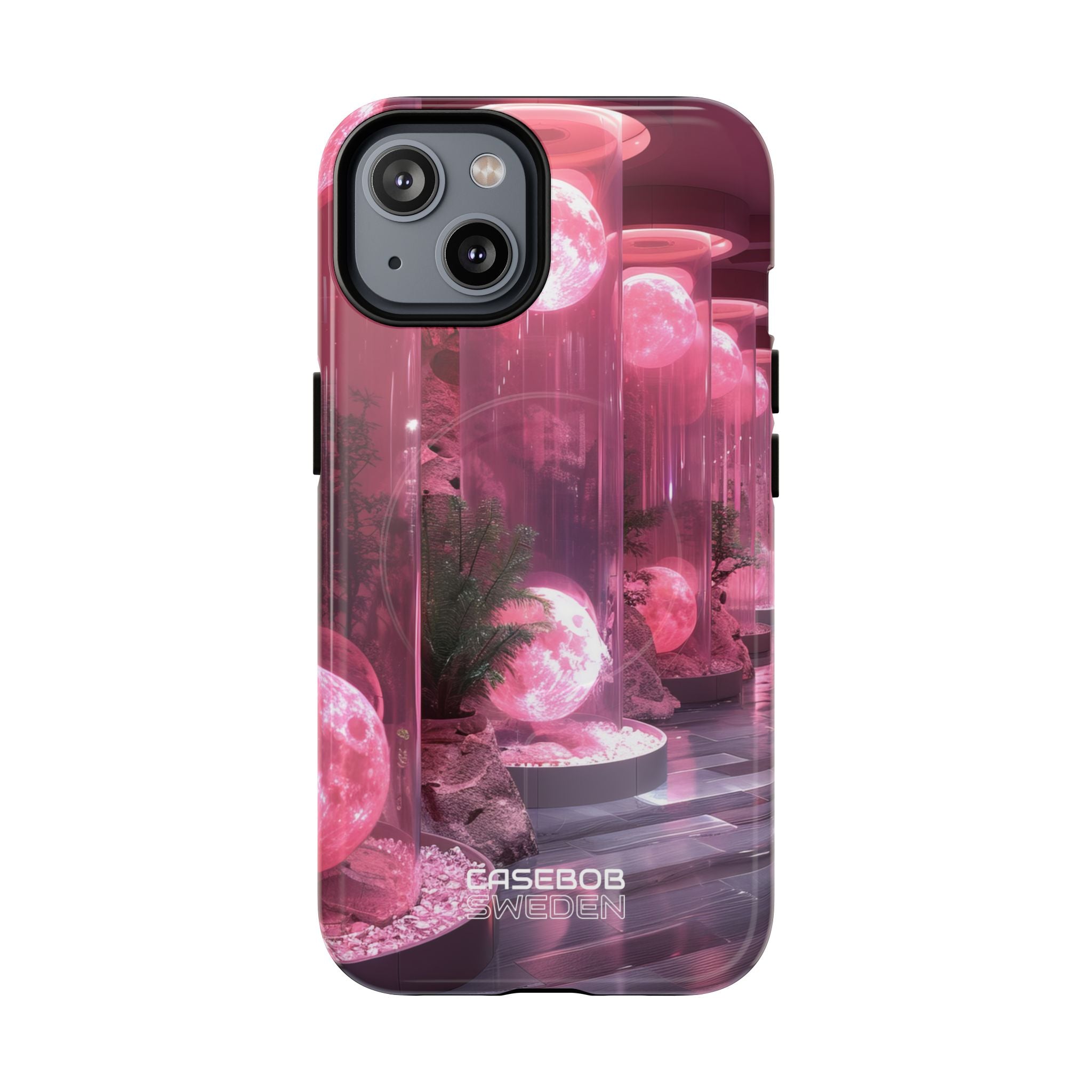 Futuristische Maan Tuin iPhone 14 - Tough+