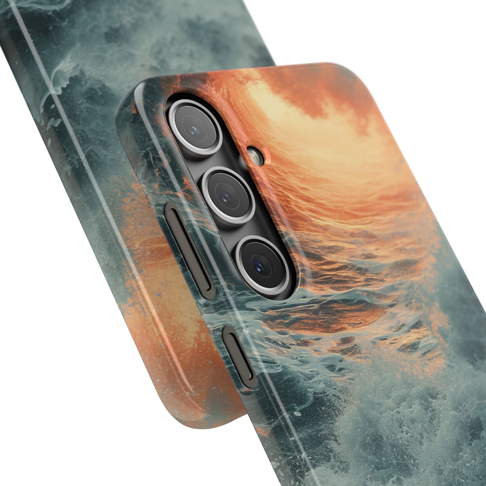 Fiery Wave Power - Slim Samsung S24 Phone Case