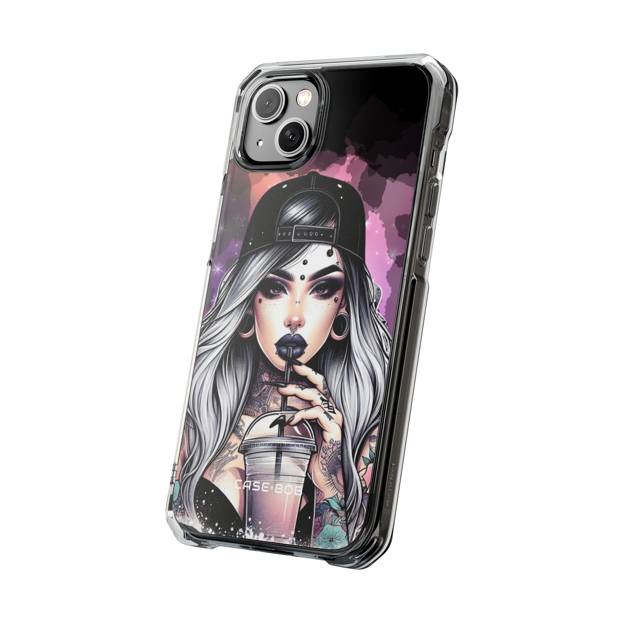 Silver Sip Nebula iPhone 14 Plus Case - Impact